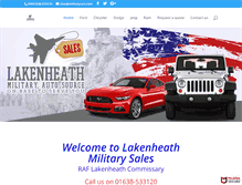 Tablet Screenshot of lakenheathmilitarysales.com